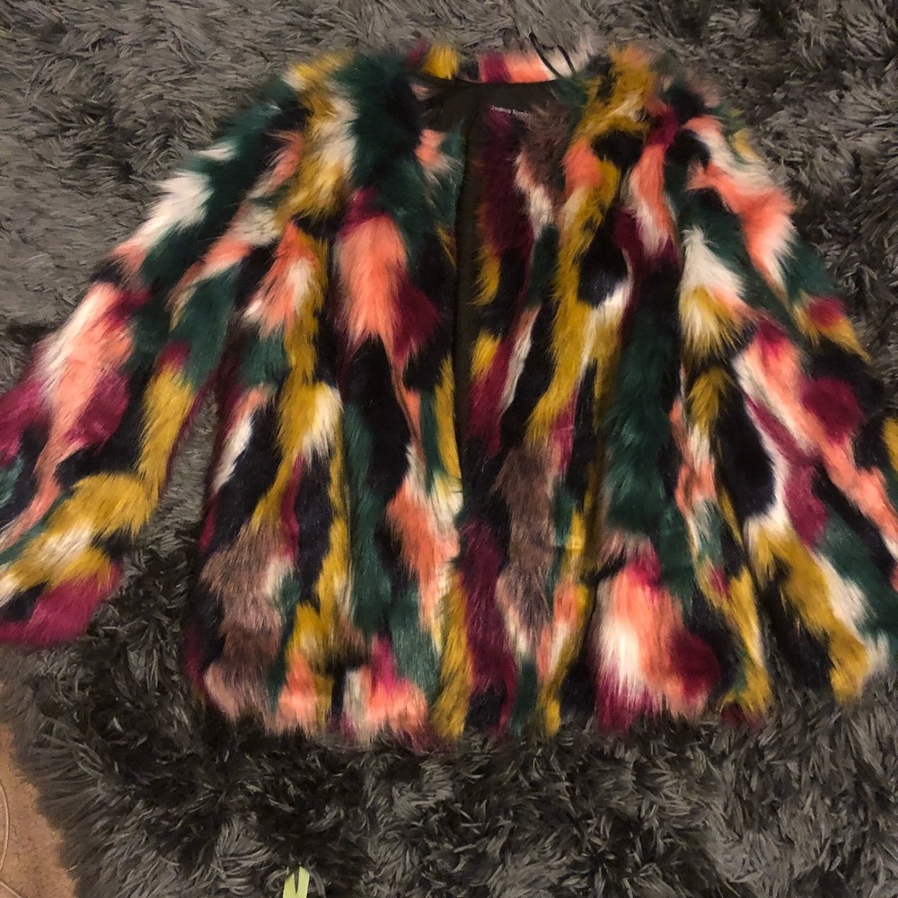 Faux fur jacket